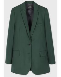 Paul Smith - Dark Hopsack Wool Blazer - Lyst