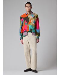 Paul Smith - Ecru Cotton-Linen Twill Five-Pocket Trousers - Lyst