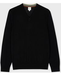 Paul Smith - Merino Wool V-Neck Sweater - Lyst