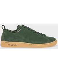 Paul Smith - Khaki Suede 'Miyata' Trainers - Lyst