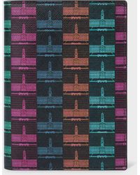 Paul Smith - For University Of Nottingham - Black 'trent Building' Passport Cover - Lyst