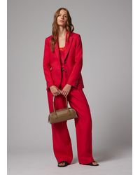 Paul Smith - Fuchsia Wide-Leg Linen Trousers - Lyst