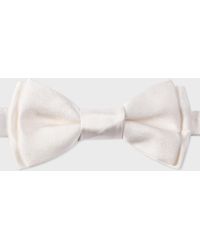 Paul Smith - White Pre-tied Silk Bow Tie - Lyst