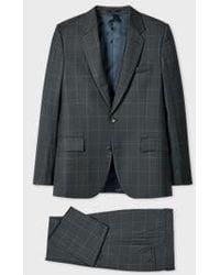 Paul Smith - Classic-Fit Dark Windowpane Check Wool Suit - Lyst