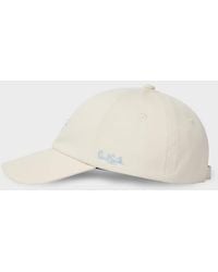 Paul Smith - Ecru Washed Cotton Cap - Lyst
