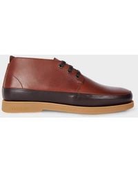 Paul Smith - Tan Leather 'Crane' Chukka Boots - Lyst