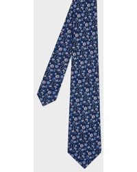 Paul Smith - Dark Floral Silk Tie - Lyst