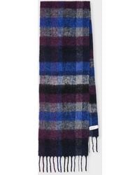 Paul Smith - Merino Wool Check Scarf - Lyst