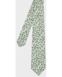 Paul Smith - Light 'Digital Floral' Print Tie - Lyst