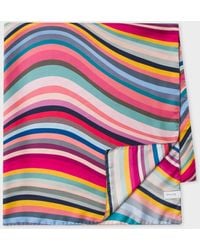 Paul Smith - Women's Rainbow Stripe Silk-Blend Scarf - Lyst