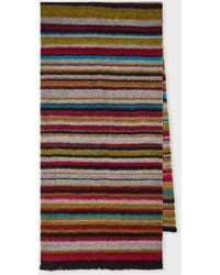 Paul Smith - Lambswool 'Signature Stripe' Scarf - Lyst