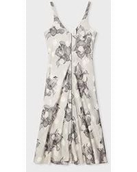 Paul Smith - 'Blurred Polka Dot Floral' Dress - Lyst