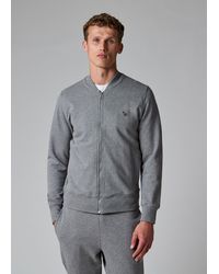 Paul Smith - Marl Zebra Logo Organic Cotton Bomber Jacket - Lyst