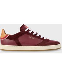 Paul Smith - Burgundy 'Destry' Trainers - Lyst