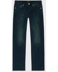 Paul Smith - Standard-Fit 'Crosshatch Stretch' Over-Dye Jeans - Lyst