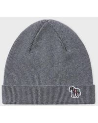 Paul Smith - Zebra Logo Wool Beanie - Lyst