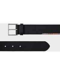 Paul Smith - Leather Belt With 'Signature Stripe' Edge - Lyst