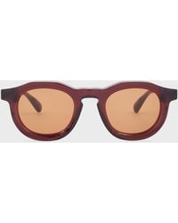 Paul Smith - Transparent Burgundy 'Pedley' Sunglasses - Lyst