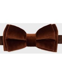 Paul Smith - Dark Velvet Pre-Tied Bow Tie - Lyst