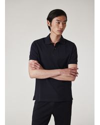 Paul Smith - Cotton 'Artist Stripe' Placket Polo Shirt - Lyst