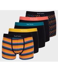 Paul Smith - Organic Cotton Mixed Boxer Briefs Five Pack - Lyst