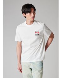 Paul Smith - Ecru 'Phoenix Mountain' Print T-Shirt - Lyst