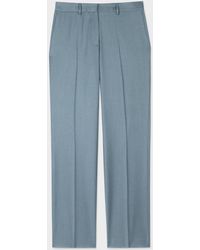 Paul Smith - Slim-fit Slate Blue Wool-cashmere Trousers - Lyst