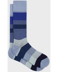 Paul Smith - Mixed-Stripe Ribbed Socks - Lyst