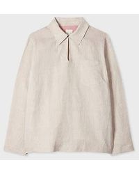 Paul Smith - Oatmeal Linen Oversized Pop-Over Shirt - Lyst