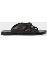 Paul Smith - 'Lorrha' Dark Leather Sandals - Lyst