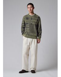 Paul Smith - Lime 'Patchwork' Cotton-Blend Sweater - Lyst