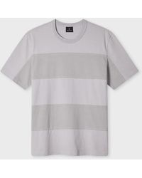Paul Smith - Mauve Block Stripe T-Shirt - Lyst