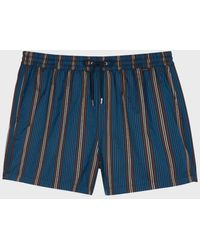 Paul Smith - Regimental Stripe Swim Shorts - Lyst