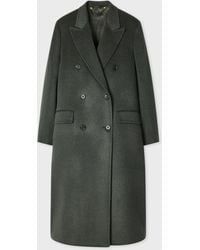Paul Smith - Wool-Cashmere Double-Breasted Coat - Lyst