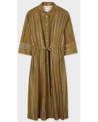 Paul Smith - 'Signature Stripe' Pinstripe Shirt Dress - Lyst