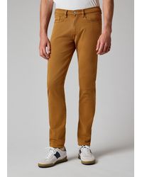 Paul Smith - Slim Tapered-Fit Tan Garment-Dyed Jeans - Lyst