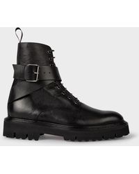 Paul Smith - Black Leather 'north' Ankle Boots - Lyst