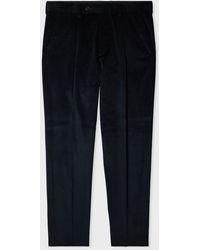 Paul Smith - Tapered-Fit Cotton And Wool-Blend Corduroy Trousers - Lyst