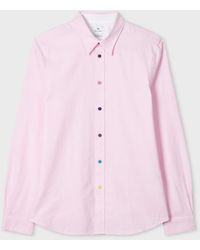Paul Smith - Tailored-Fit Organic-Cotton Multicolour Button Oxford Shirt - Lyst