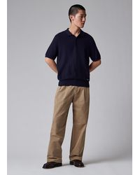 Paul Smith - Textured Cotton Knitted Polo Shirt - Lyst