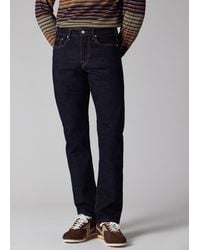 Paul Smith - Standard-Fit-Rinse 'Crosshatch Stretch' Jeans - Lyst
