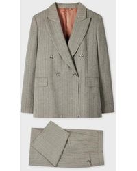 Paul Smith - 'Chalk Stripe' Double-Breasted Two-Piece Suit - Lyst