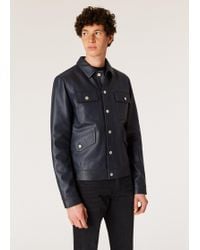 paul smith leather jacket
