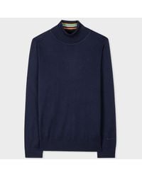 Paul Smith - Merino Wool Roll Neck Sweater - Lyst