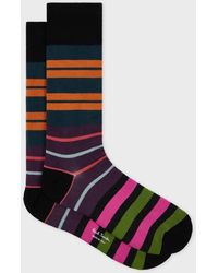 Paul Smith - Mixed Block Stripe Socks - Lyst