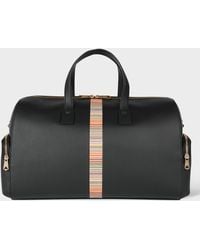Paul Smith - Leather 'Signature Stripe' Trim Day Holdall - Lyst