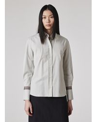 Paul Smith - 'Signature Stripe' Cuff Cotton Shirt - Lyst