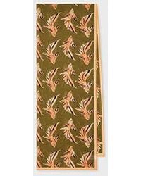 Paul Smith - Khaki 'Le Peche Fish' Cotton Scarf - Lyst
