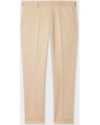 Paul Smith - Tan Slim-Fit Stretch-Cotton Chinos - Lyst