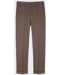 Paul Smith - Slim-Fit Dark Cotton-Stretch Chinos - Lyst